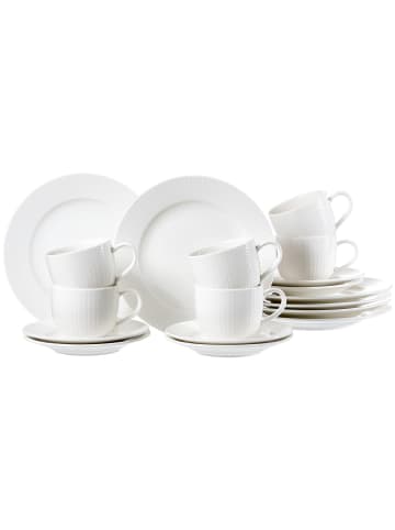 Ritzenhoff & Breker 18-tlg. Kaffeeservice Saphir in Weiß – in weiß