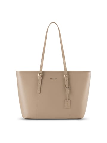 Bologna Leather XL Shopper Tasche Leder 35 cm sand