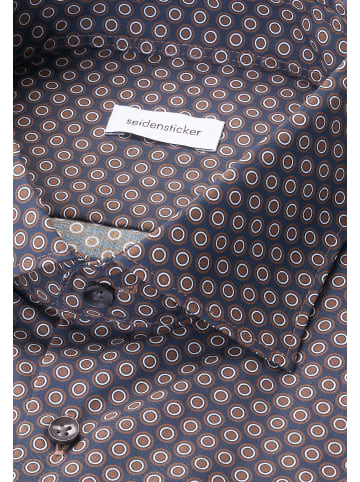 Seidensticker Business Hemd Slim in Braun