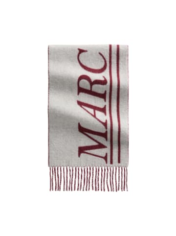 Marc O'Polo DENIM Logo-Schal in Medium Red