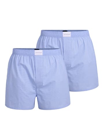 Tom Tailor Web-Boxershorts 2er Pack in Blau