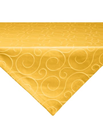 Erwin Müller Jacquard, Baumwollmischung Mitteldecke Oberhausen in curry