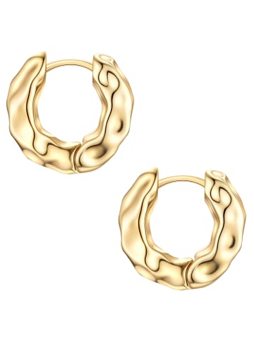 Yokoamii Creolen aus Messing in gelbgold