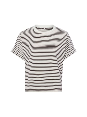 OPUS T-Shirt Sotel in ecru schoko - 0001