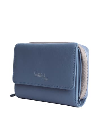 VARGU Echtleder Geldbörse NILA 1-A in sky blue - grey
