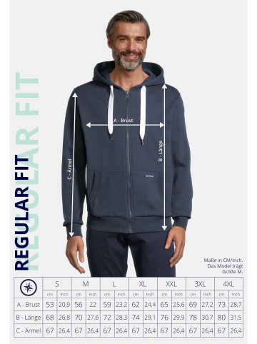 Salzhaut Sweatjacke für Herren in blau