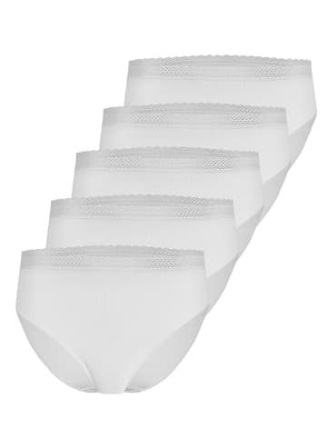 Nina von C. 5er Pack Taillenslip in weiss