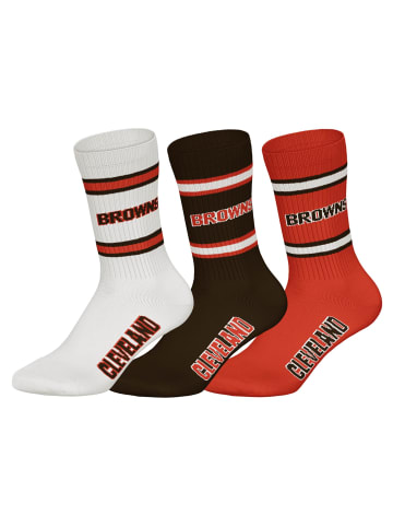 NFL Socken 3er Pack in Cleveland Browns
