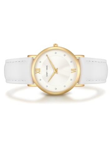 Eastside NY Uhr aus Echtleder in weiß