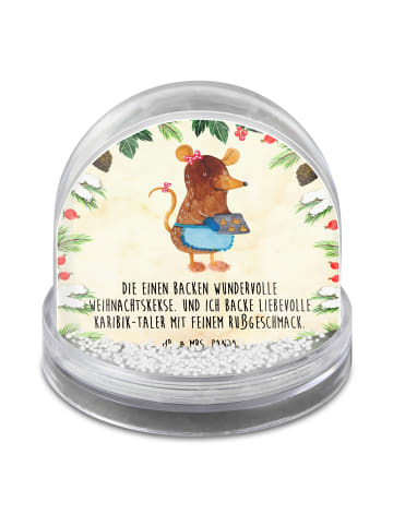 Mr. & Mrs. Panda Schneekugel Weihnachten Maus Kekse mit Spruch in Naturpapier
