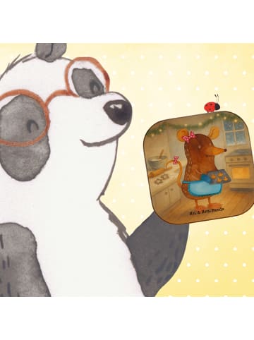 Mr. & Mrs. Panda Tischuntersetzer Maus Kekse Design ohne Spruch in Weiß