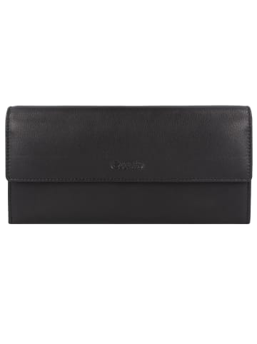 Esquire Viktoria Geldbörse RFID Leder 18,5 cm in schwarz