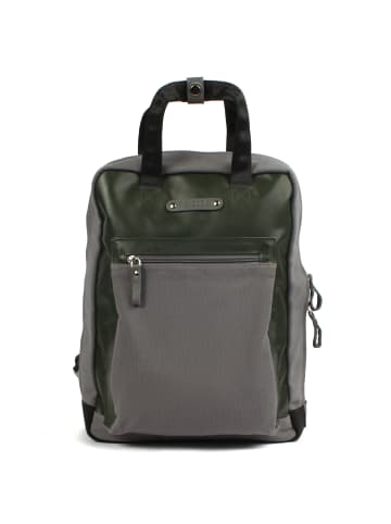 7CLOUDS City-Rucksack Neldem 7.2 in grey-junglegreen