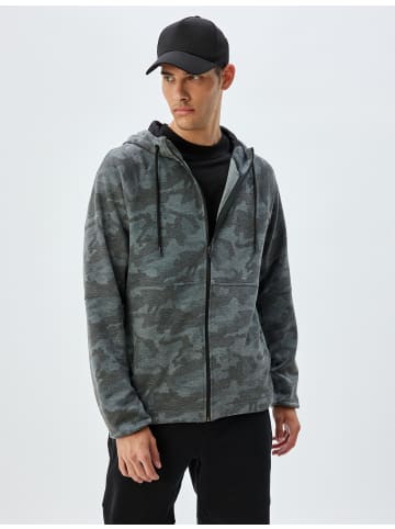 KOTON Sweatshirt in Grau Gemustert