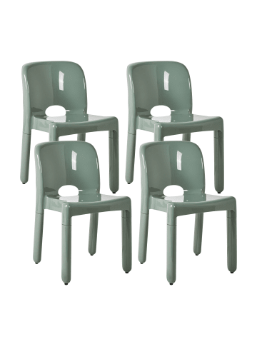 Beliani 4er-Set Gartenstuhl BETIM in Grün