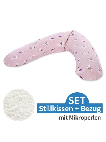 Theraline Stillkissen Das Komfort mit Mikroperlen-Füllung inkl. in rosa,motiv