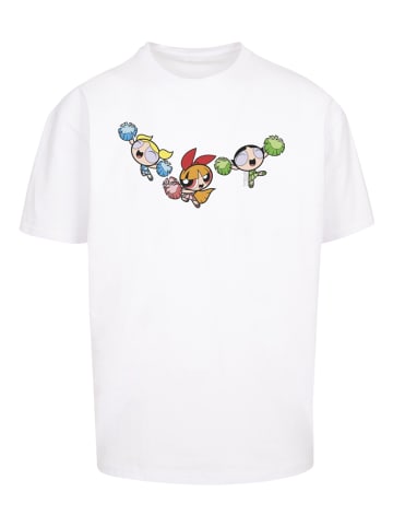 F4NT4STIC Heavy Oversize T-Shirt Powerpuff Girls Cheerleaders in weiß