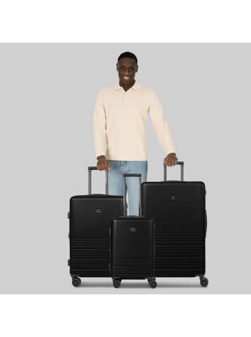 Camel Active Hanoi 4 Rollen Kofferset 3-teilig mit Dehnfalte in black