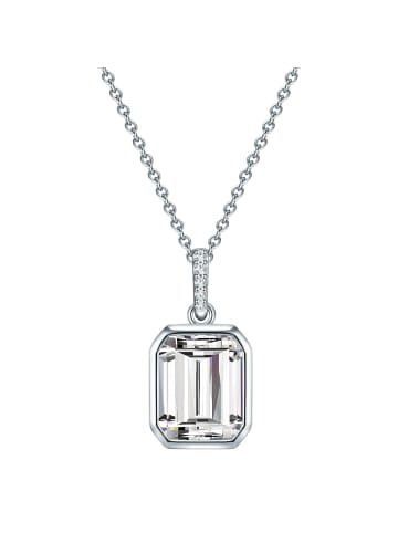 Halskette aus Sterling Silber mit Zirkonia in silber