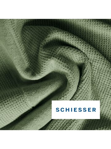 Schiesser Frottier-4er-Set: Handtücher Turin in Grün
