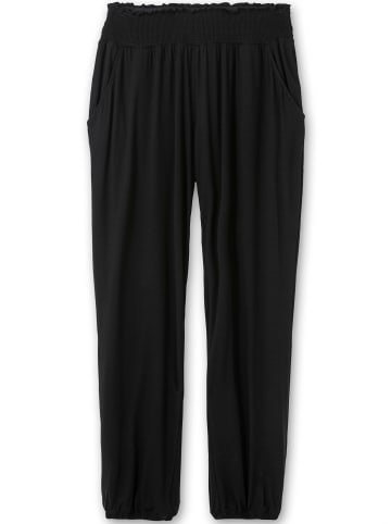 sheego Jerseyhose in schwarz