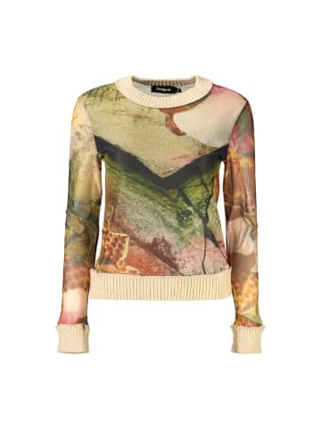 Desigual Beige Polyester Damen Langarmshirt