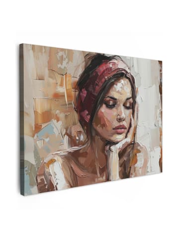 MuchoWow Leinwand bilder Träumendes Porträt (BxH)