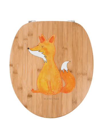 Mr. & Mrs. Panda WC Sitz Einhorn Fuchs ohne Spruch in Braun