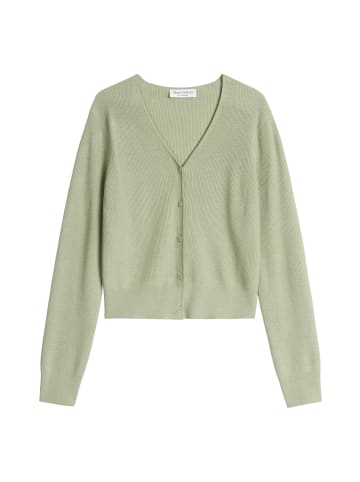 Marc O'Polo Cardigan slim cropped in Smooth Sage