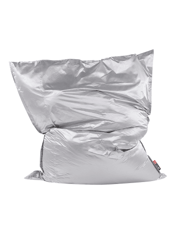 Beliani Sitzsack FUZZY in Silber - (W) 180 x (H) 20 x (L) 230 cm