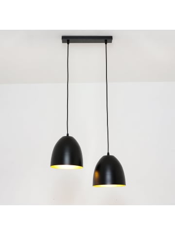 Licht-Erlebnisse Pendelleuchte in Schwarz Gold