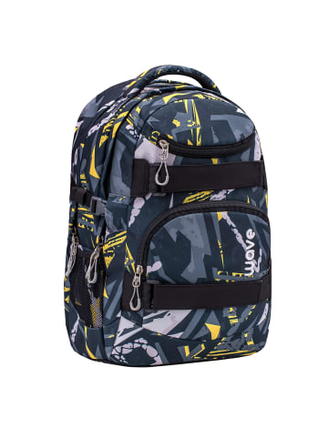 Wave Rucksack Infinity "Yellow Graffiti" in grau, gelb H 43 cm B 31 cm T 22 cm 