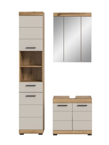 ebuy24 Badmöbelset Scout (3-teilig) Kaschmir 112 x 34 cm