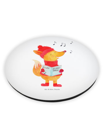Mr. & Mrs. Panda Magnet für Fotos Fuchs Sänger ohne Spruch in Weiß