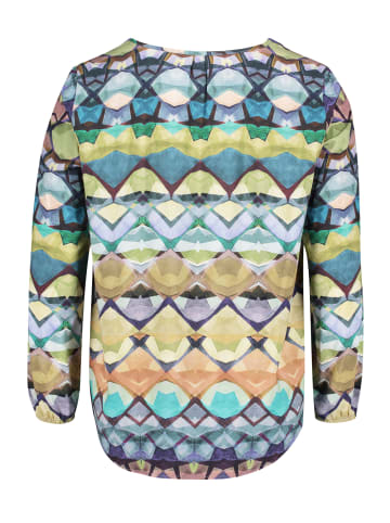 CARTOON Casual-Bluse mit Muster in Green/Blue