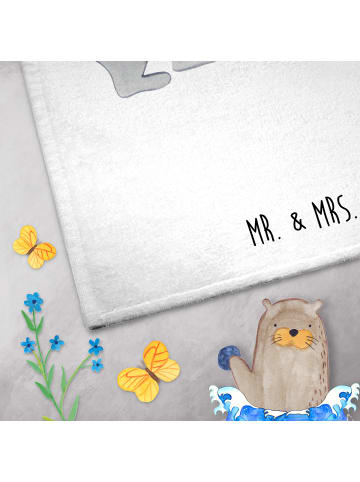 Mr. & Mrs. Panda Handtuch Koala Luftballon ohne Spruch in Weiß