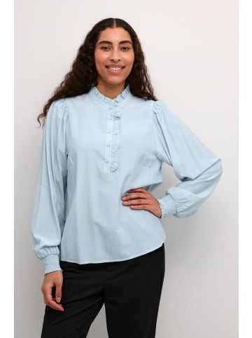 Kaffe Langarm-Bluse KAdorit in Celestial Blue