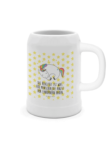 Mr. & Mrs. Panda Humpen Einhorn Nacht mit Spruch in Weiß