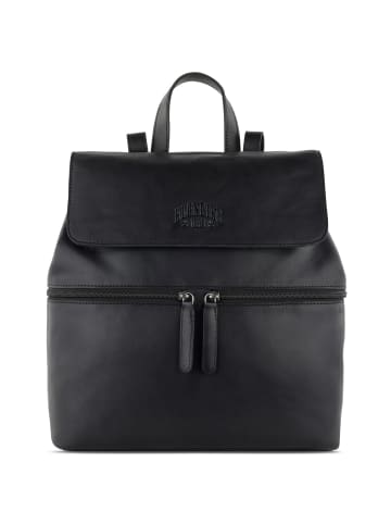 KLONDIKE 1896 Gold Mike City Rucksack Leder 30 cm in schwarz