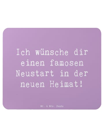Mr. & Mrs. Panda Mauspad Spruch Neustart Umzug mit Spruch in Lavendeltraum