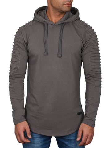 Alessandro Salvarini Hoodie A. Salvarini Langarm Shirt in Dunkelgrau