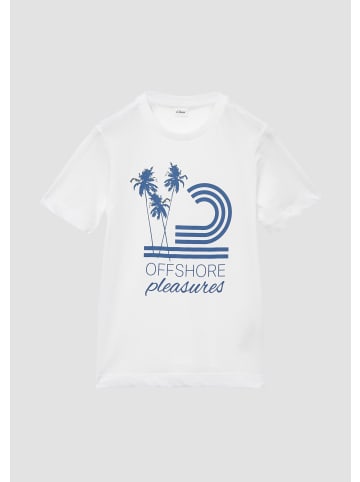 s.Oliver T-Shirt in 0100_weiß