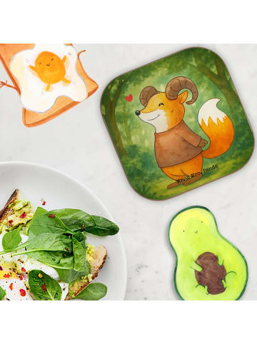 Mr. & Mrs. Panda Glasuntersetzer Widder Astologie Design ohne Sp... in Weiß