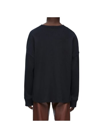 Loewe Oversize Langarm T Shirt schwarz