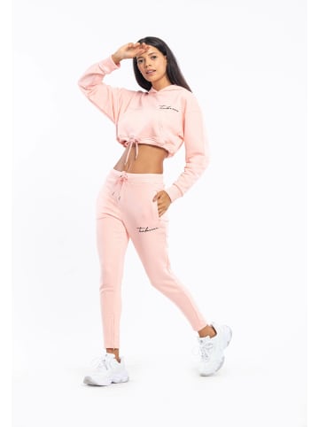 Tom Barron Jogginganzug Cropped Top in pink