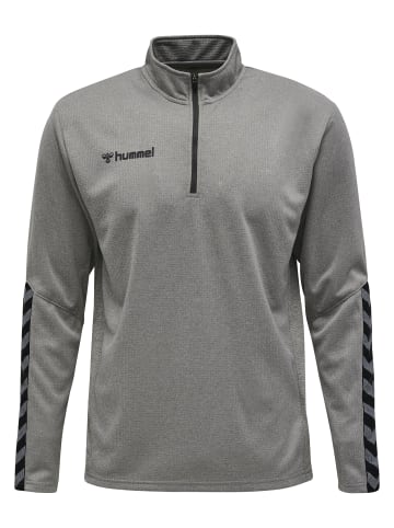 Hummel Hummel Halbreißverschluss Sweatshirt Hmlauthentic Herren in GREY MELANGE