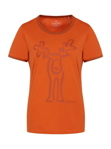 elkline T-Shirt Rudolfine in darkorange - rust orange