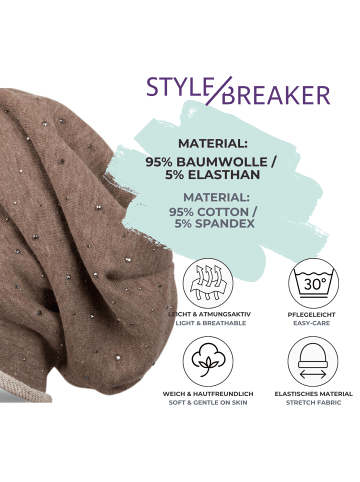 styleBREAKER Beanie Mütze in Hellgrau