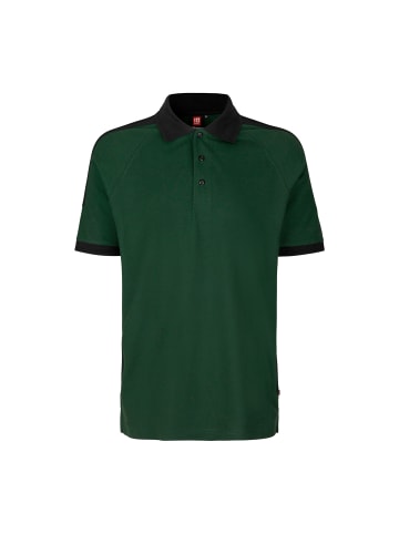 PRO Wear by ID Polo Shirt kontrast in Flaschengrün