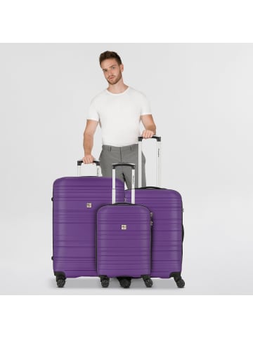 Check.In Paradise 4 Rollen Kofferset 3-teilig in aubergine